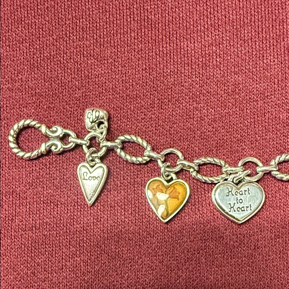 Silver Heart Charm Bracelet - Picture 4 of 7